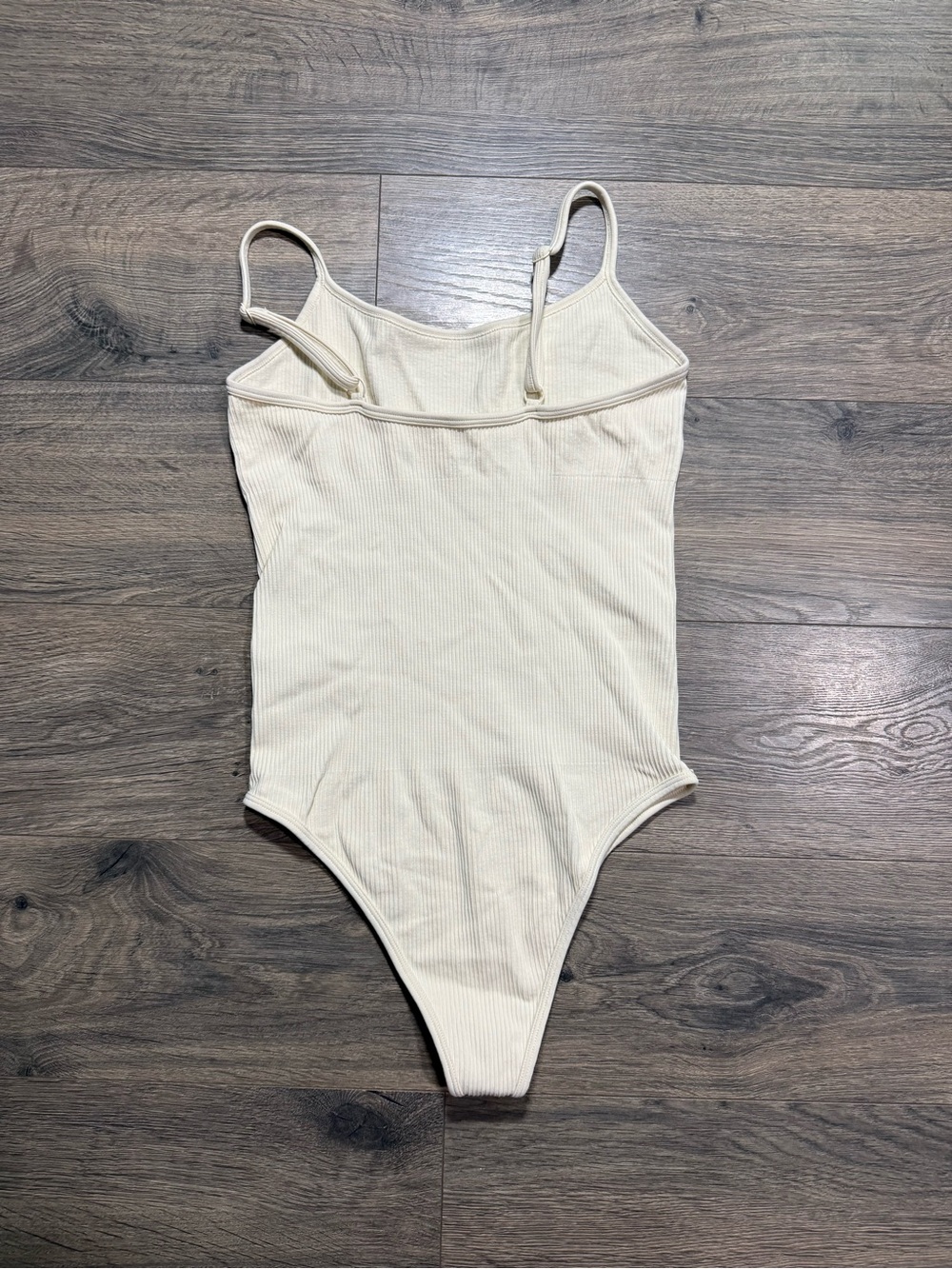 Cream Ribbed Bodysuit - Picture 4 of 4